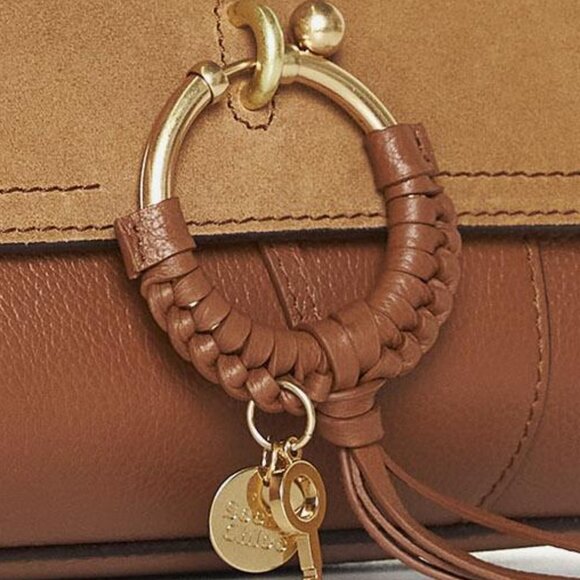NWT ✅ See by Chloe JOAN Leather & Suede Bag CARAMEL ✨ NWT - Picture 12 of 17